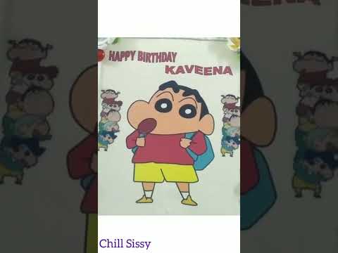 🎉🎉Shin Chan Cake for Kaveena's 4th Birthday 🎉🎉 || || Chill Sissy
