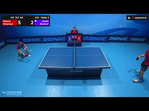 20:05 Mykola Halynskyi - Andrii Shamrai 20.08.2023 TT Euro.Cup  Ukraine Star. TABLE 3