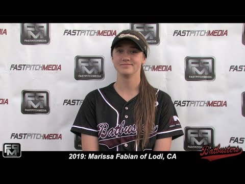 2019 Marissa Fabian Outfield Softball Skills Video - Batbusters