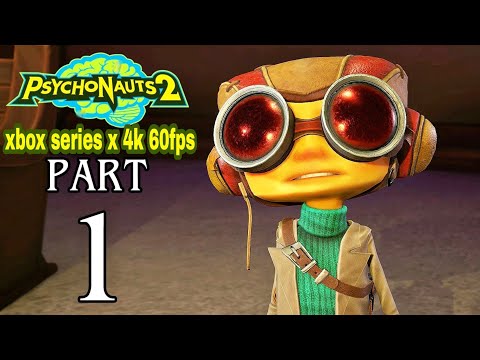 PSYCHONAUTS 2 Walkthrough PART 1 XBOX SERIES X Gameplay 4K 60ᶠᵖˢ