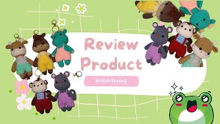 Review my product crochet | my crochet doll. Crochet animal doll keychain