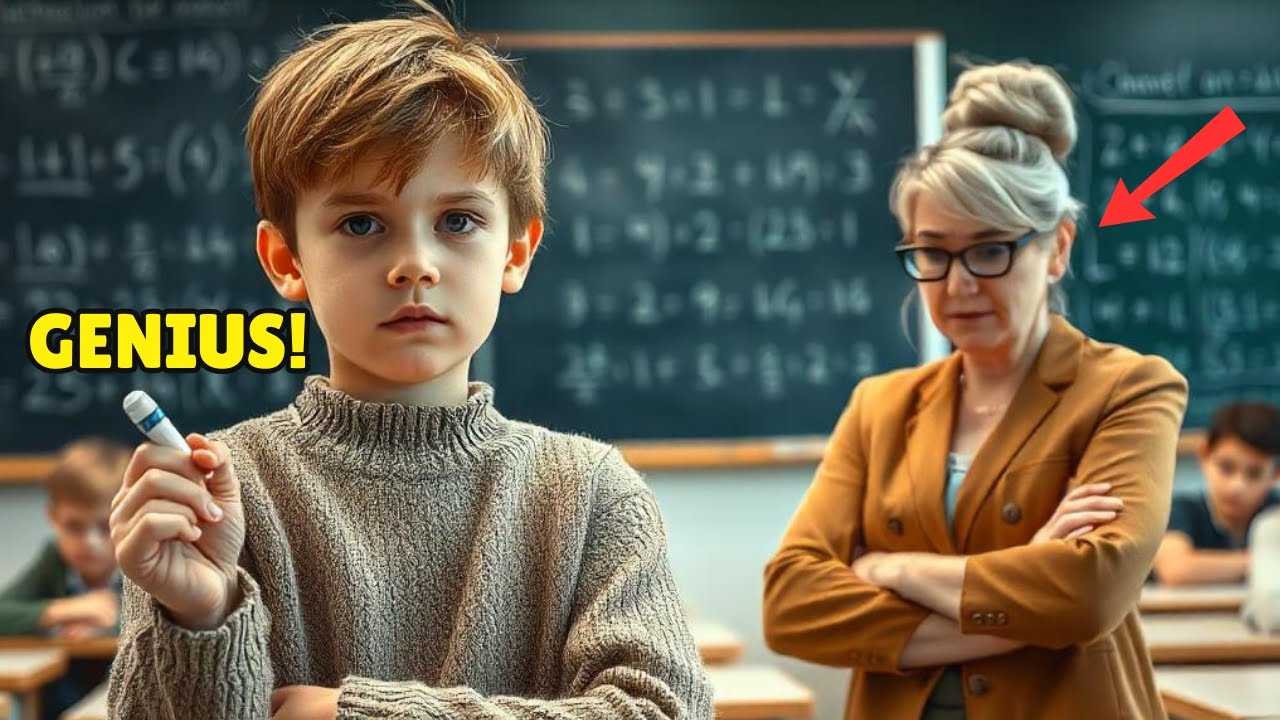 Teacher FORCES Student to Solve Complex Equation to MOCK Him, She's UNAWARE The Boy Has GENIUS IQ