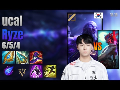 ucal Mid Ryze vs Yone lol KR solo rank Full Game 15.15 | 유칼 라이즈 vs 요네