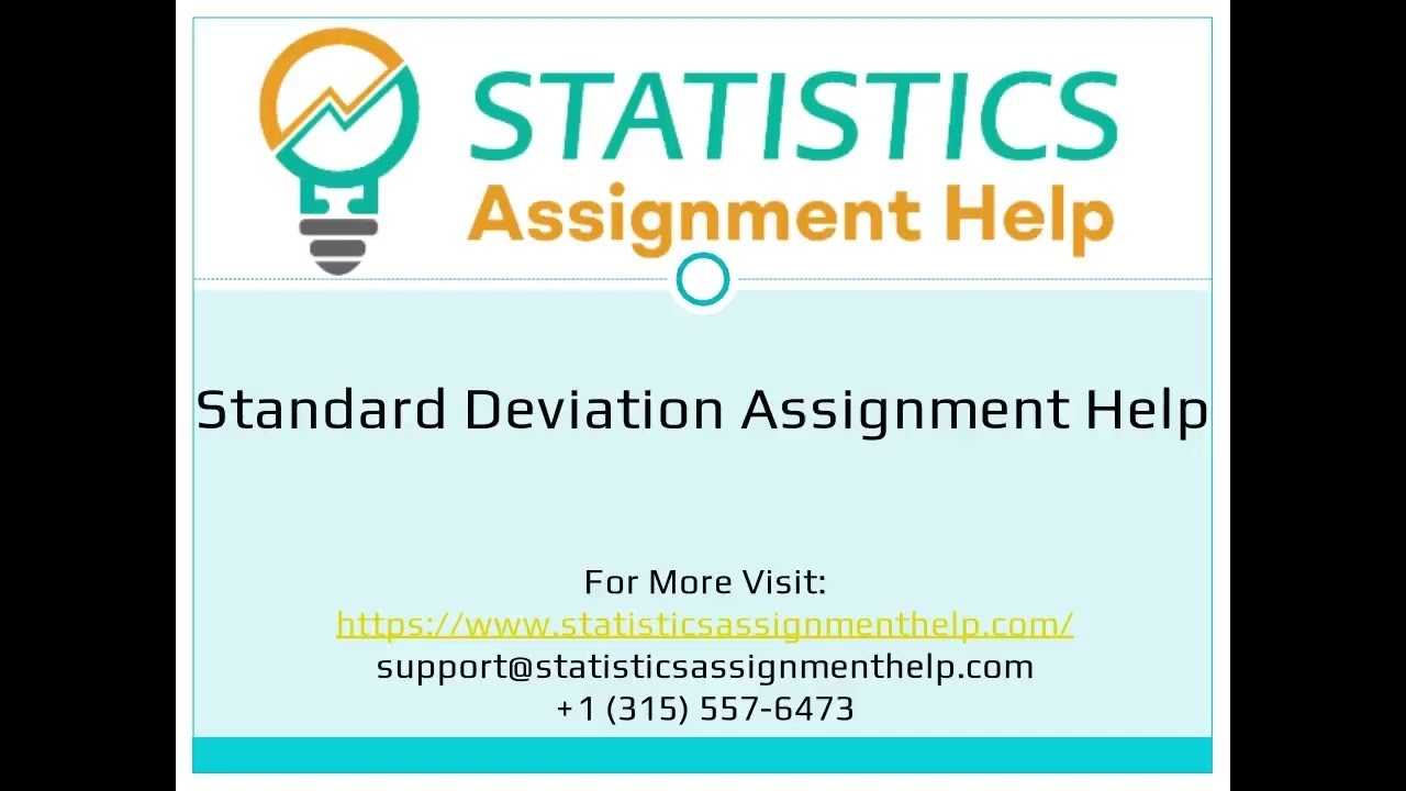 Standard Deviation Assignment Help