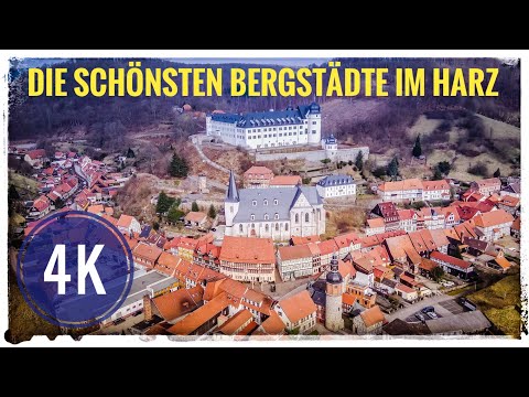 Wildromantische Bergstädte im Harz  - Teil 1  - Wildemann & Stolberg  - 4K mit Drohne