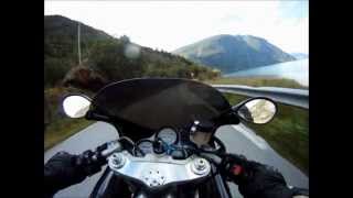 preview picture of video 'Norway in a nutshell onboard a Triumph Daytona t595'