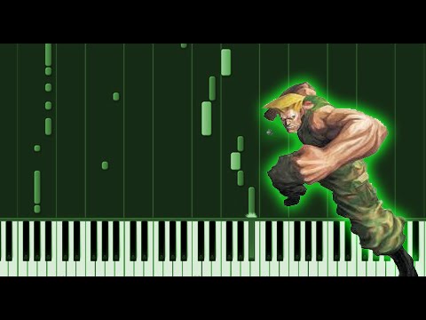 Guile Theme - Street Fighter (Piano Tutorial / Synthesia)