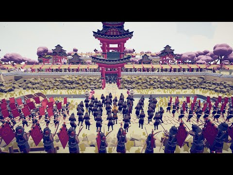 SAMURAI WAR and CASTLE DEFENSE MISSION - Totally Accurate Battle Simulator TABS