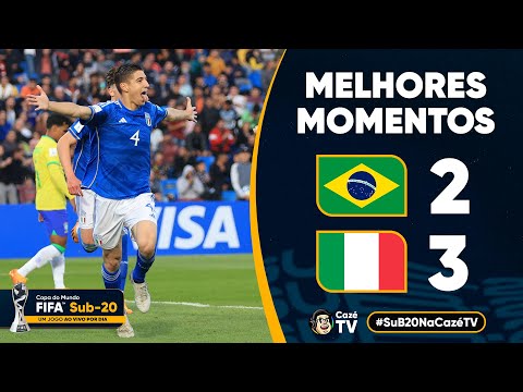 Gols e lances de Itália x Brasil