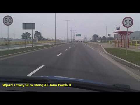Węzeł Porosły otwarty - przejazd z Al. Jana Pawła II w Białymstoku na trasę S8 i z powrotem