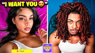 I Tried Pulling Baddies With My CURLY Freeform Dreads... (Monkey App)