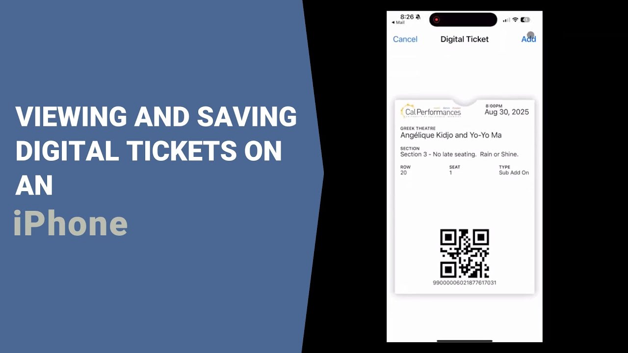 Digital Tickets: How to access, view, and 
