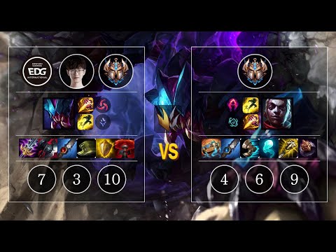EDG Jiejie Rek'Sai vs Ekko Jungle - KR Challenger Patch 10.10