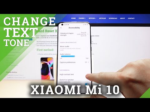 How to enable High Contrast Text in Xiaomi Mi 10 – Display Settings