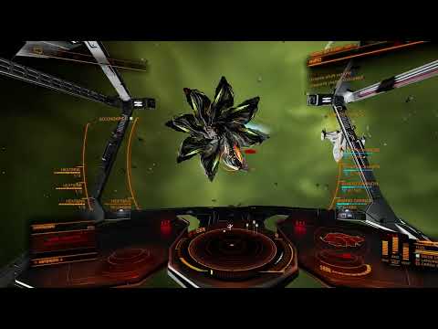 Elite Dangerous Killing a Thargoid Interceptor Cyclops in 46 seconds