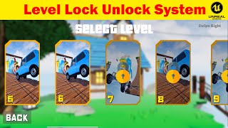 Unreal Engine 4/5 Level Lock System | Lock and Unlock Levels Maps