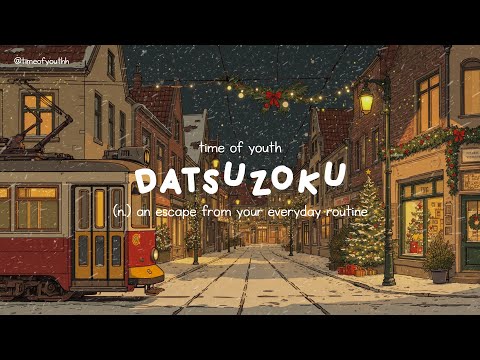 datsuzoku: an escape from your everyday routine | snowfall in winter with piano sounds