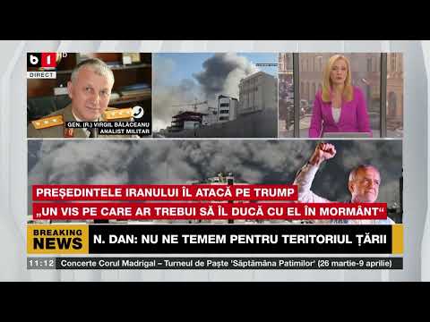 TALK B1 CU A. MORARU. ULTIMA ORĂ: TEHERANUL ÎI DĂ REPLICA LUI TRUMP/ATACURI RUSEȘTI ÎN UCRAINA P2