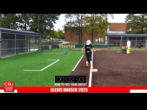 Alexis Hansen 2025 Outfield/ Slapper Softball Skills Video