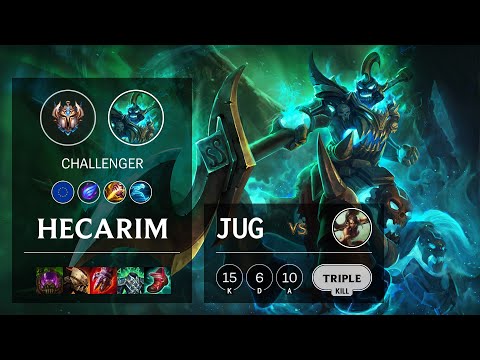 Hecarim Jungle vs Nidalee - EUW Challenger Patch 11.6