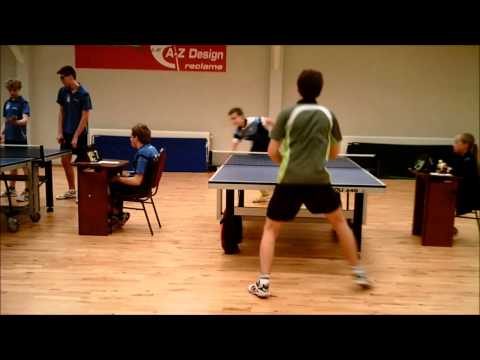 Tafeltennis Zwolle, compilatie kampioenwedstrijd (Oost 2e klasse, poule A)