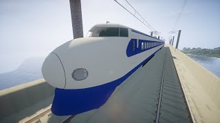 Minecraft Shinkansen 0 Series Train Speed Test