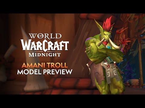 Amani Troll Model Preview & Potential Allied Race Customisation Options