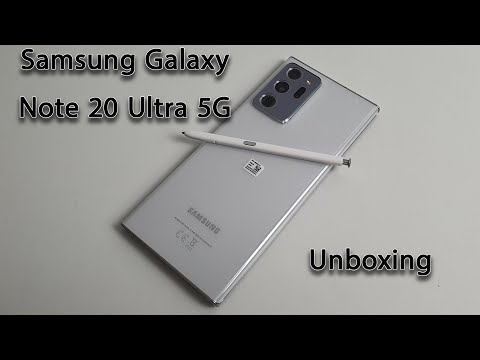 Samsung Galaxy Note 20 Ultra 5G white edition Unboxing