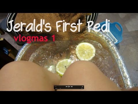Jerald's First Pedi - vlogmas #1