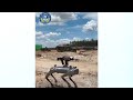 New robot dogs showcase military skills