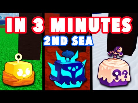 ALL fruits spawn locations 2nd Sea In 3 Minutes! - Blox Fruits