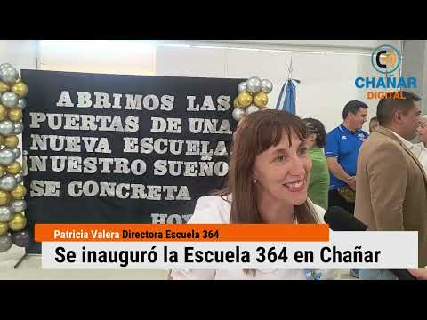 Inauguraron la Escuela Primaria N°364 en San Patricio del Chañar