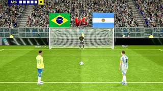 Download lagu Argentina vs Brazil Penalty Shootout | ARG vs BRA Highlights | eFootball mp3