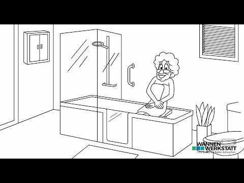 Badewannentür - Duschbadewanne - Umbau Wanne zur Dusche - Produkterklärung der Wannenwerkstatt