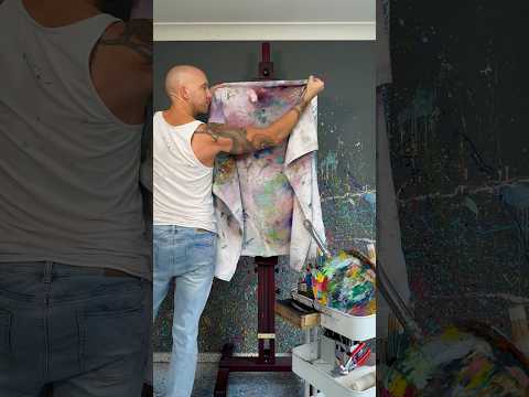 Artwork of charcoal dust, acrylic and oil painting on canvas by artist Ashvin Harrison