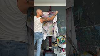 Artwork of charcoal dust, acrylic and oil painting on canvas by artist Ashvin Harrison