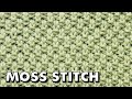 MOSS STITCH Pattern for Beginners (Best Beginner Knit Stitches)