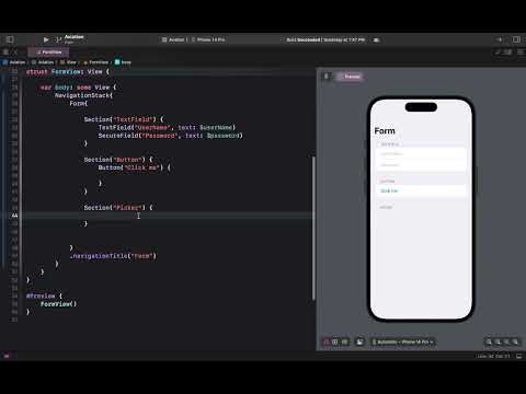 SwiftUI Forms and Controls: Building Interactive UIs | SwiftUI Tutorial