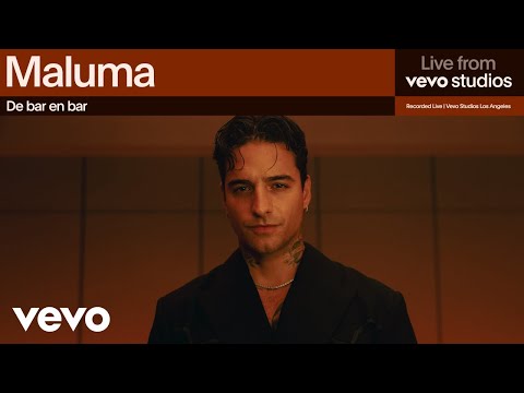 Maluma - De Bar En Bar | Live from Vevo Studios