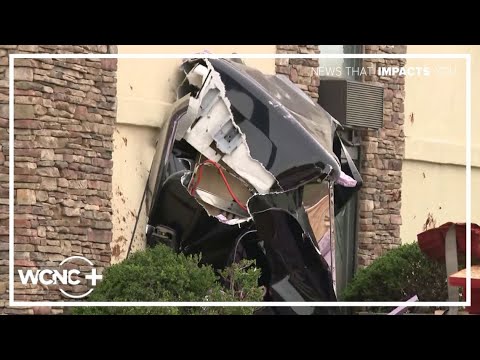 Truck crashes into Cleveland County motel