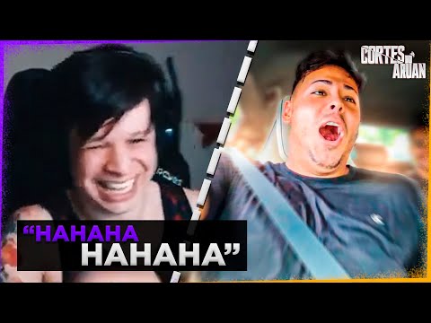 ARUAN REAGE A REAÇÃO do RENATO GARCIA na PORSCHE TAYCAN TURBO S * passou mal * - Cortes do Aruan