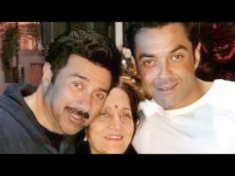 Sunny Deol And Bobby Deol With His Mother#sunnydeol#bobbydeol#shorts#ytshorts