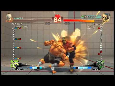 【スパ４】EX D 1027[フォルテ] vs Ell fanning[サガット]