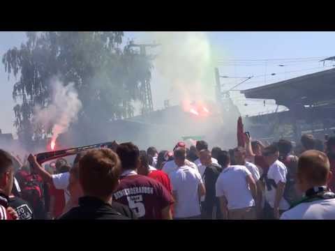 Rapid Wien - 1.FC Nürnberg - Ankunft Sonderzug 2 - 07.09.13
