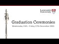 Lancaster University Graduation 1.45pm Thursday 16 December 2021