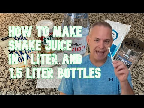 How to Mix Cole Robinson's Snake Juice in 1 Liter and 1.5 Liter Bottles at Home | Snake Diet 2020