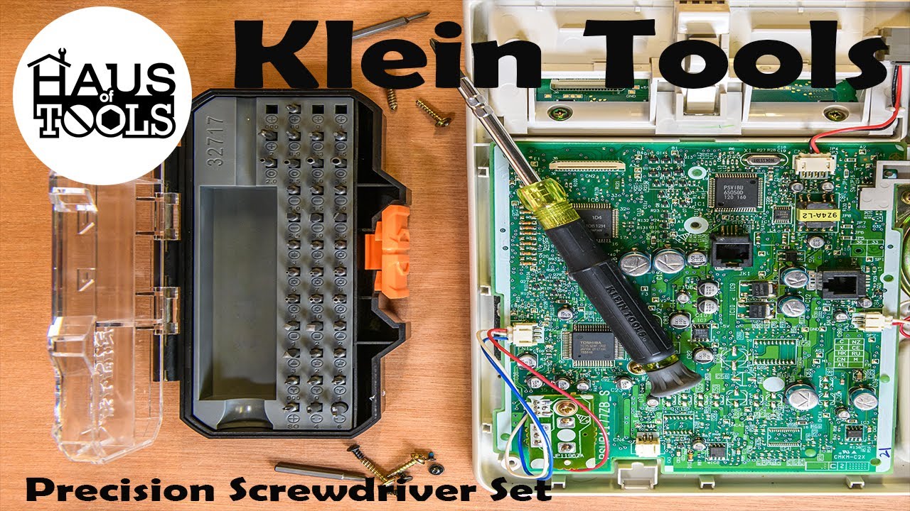 Klein Tools 32717 All-in-One Multi-Function Precision Screwdriver Set with Case