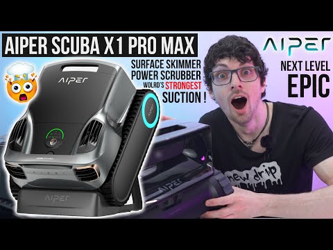 Робот-пылесос Aiper Scuba X1 Pro Max для бассейнов до 300 м³ (дно, стены, ватерлиния, поверхность) - фото 1 - id-p2679565506