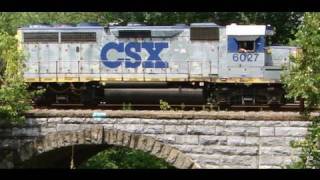 preview picture of video 'CSX Over Catoctin Creek Bridge'