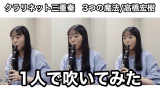 【お詫びの演奏】クラリネット三重奏『3つの魔法』吹いてみた（けど3楽章は実力不足のため吹いていないので実質2つの魔法）